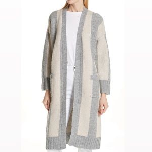 THE GREAT. The Sweater Duster in Heather Gray